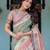 Ethnic handloom cotton saree with colorful floral print and matching blouse