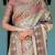Pure cotton handloom saree with floral print and designer tassels