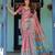Traditional handloom cotton floral saree with matching blouse & tassel detailing