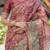 Women   s handloom cotton saree     floral printed with attached blouse & tassels