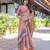 Soft handloom cotton saree with multicolor floral print and tassel edges