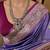 Purple soft silk blend saree with zari weaving meenakari design