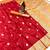 Red soft silk blend saree with zari weaving meenakari design