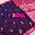 Purple soft silk blend saree with zari weaving meenakari design