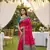 Pink soft silk blend saree with zari weaving meenakari design