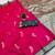 Pink soft silk blend saree with zari weaving meenakari design