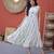 Sky cotton summer printed frill layer dresses