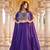 Purple Color Embroidery moti Bids & Sequence  Work Silk Lahenga Choli Set