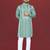 pista embroidered silk kurta pyjama set with silver sequin work