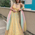 Yellow Dola Silk Lehenga Choli with Multi Color Thread & Sequin Embroidery Work