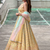 Yellow Dola Silk Lehenga Choli with Multi Color Thread & Sequin Embroidery Work