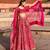 PINK Malai Satin Silk Lehenga Choli with Zari & Dori Embroidery Work and Net Dupatta