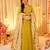 Mustard color sophisticated soft silk gown with stylish dupatta
