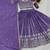 Purple Color Embroidery Sequence Work  Silk Lahenga Choli Set