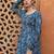 Blue color cotton fabric designer printed stylish long kurti