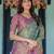 Pastel floral handloom cotton saree with pallu tassels & blouse piece