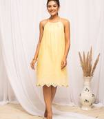 Yellow color smart and ethnic kurti for trendy stylish looks