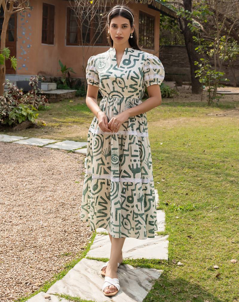 Off white color smart and ethnic kurti for trendy stylish looks