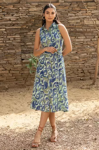 Olive color smart and ethnic kurti for trendy stylish looks