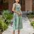 Green color smart and ethnic kurti for trendy stylish looks