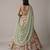 Ivory Floral Printed Crepe Lehenga Set