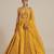 Mustard Yellow Silk Lehenga Set