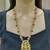 Antique gold plated temple jewelry necklace set