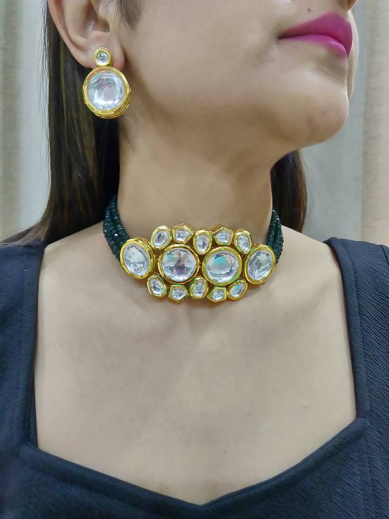 Kamiya kundan choker set