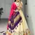 Pink Color Semi Beads Embroidery Work Crush Vichitra Lehenga With Unstitched Blouse