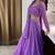 Lavender Faux Georgette Lehenga Choli with Sequin & Thread Embroidery Work and Matching Dupatta