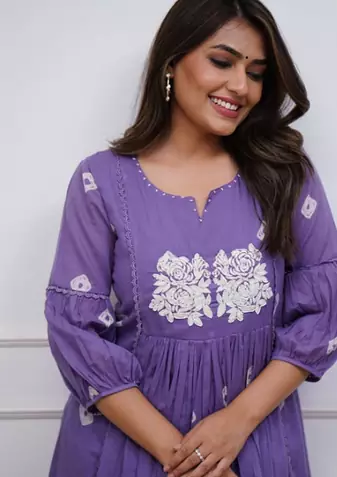 Elevate your ethnic wardrobe with this stunning Teal Bandhani Print A-LINE Kurta Set. pure cotton set