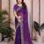 Purple color designer fendy chiffon saree for classy bollywood looks