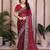 Maroon color designer fendy chiffon saree for classy bollywood looks