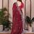 Maroon color designer fendy chiffon saree for classy bollywood looks