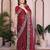 Maroon color designer fendy chiffon saree for classy bollywood looks