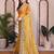 Yellow color designer fendy chiffon saree for classy bollywood looks