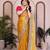 Yellow color designer fendy chiffon saree for classy bollywood looks