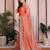 Orange color designer fendy chiffon saree for classy bollywood looks