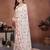 Off white color georgette fabric designer embroidery work graceful partywear saree