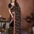 Black color georgette fabric designer embroidery work graceful partywear saree