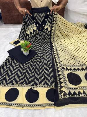WOMEN unique zig-zag and tribal-inspired print cotton kurta with pant and dupatta  3