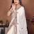 Off white color designer fendy chiffon fabric beautiful embroidered saree