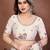 Off white color designer fendy chiffon fabric beautiful embroidered saree