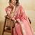 Pink color designer fendy chiffon fabric beautiful embroidered saree