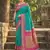 Sea green color soft silk fabric woven designer graceful ethnic saree