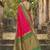 Pink color soft silk fabric woven designer graceful ethnic saree