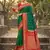 Green color soft silk fabric woven designer graceful ethnic saree