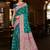 Rama color soft silk fabric woven graceful designer ceremonial saree
