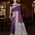 Purple color soft silk fabric woven graceful designer ceremonial saree
