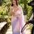 Pink-lavender twin padding pixel crush smart and sophisticated girlie saree